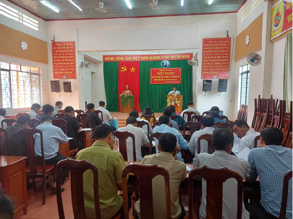 Đảng bộ xã Cư A Mung tổ chức hội nghị sơ kết tình hình thực hiện nhiệm vụ  6 tháng đầu năm, triển khai nhiệm vụ 6 tháng cuối năm 2023